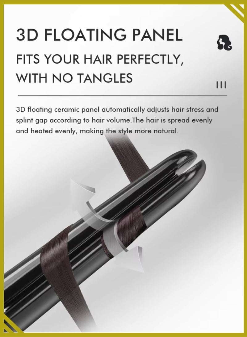 إنزو مكواة فرد الشعر إنزو EN-5186 المصنوعة من الجرافيت والتيتانيوم - مكواة فرد شعر احترافية عالية الحرارة مزودة بشاشة رقمية لتصفيف ناعم وخالٍ من التجعد - Image 4